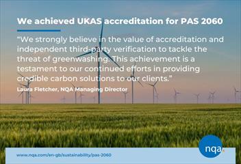 NQA đạt được công nhận UKAS cho PAS 2060